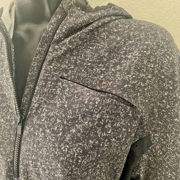 Outdoor Voices Lightweight Heather Grey 1/4 Zip Jacket Hooded Windbreaker Size s - Picture 11 of 12